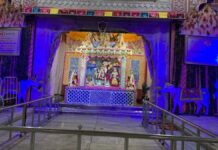 बाबा श्याम 11 किलो चांदी के भव्य झूले में विराजे
