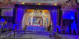 बाबा श्याम 11 किलो चांदी के भव्य झूले में विराजे