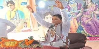 नकटी माता मंदिर में 108 कलश यात्रा के साथ शुरू हुई श्रीमद् भागवत कथा Shrimad Bhagwat Katha begins at Nakti Mata Temple.