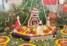 तत्कालेश्वर महादेव मंदिर में सहस्त्र घट व 56 भोग का भव्य आयोजन