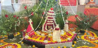 तत्कालेश्वर महादेव मंदिर में सहस्त्र घट व 56 भोग का भव्य आयोजन