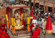 राजसी ठाठ-बाट से निकली तीज माता की शाही सवारी