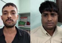 जानलेवा हमला और थार में तोड़फोड़ करने वाले दो इनामी बदमाश गिरफ्तार