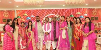 लहरिया थीम पर हुआ ‘राजस्थान री तीज’ का आयोजन 'Rajasthan Ri Teej' organized with a 'Lahariya' theme.