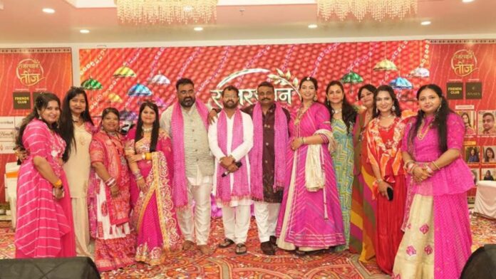 'Rajasthan Ri Teej' organized with a 'Lahariya' theme. 'Rajasthan Ri Teej' organized with a 'Lahariya' theme.