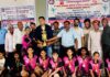जयपुर की सब-जूनियर बालिका टीम उपविजेता Jaipur's sub-junior girls' team finishes as runners-up.
