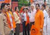 11 सूत्रीय मांगों को लेकर सड़कों पर उतरे हजारों श्रमिक