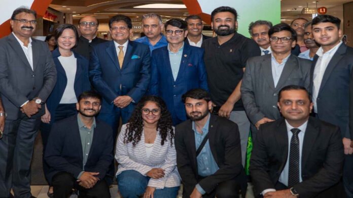 Abhishek Gupta, a young entrepreneur from Jaipur, showcased ready-to-eat food products featuring Indian flavors in Singapore. Abhishek Gupta, a young entrepreneur from Jaipur, showcased ready-to-eat food products featuring Indian flavors in Singapore.