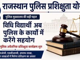 पुलिस मुख्यालय की बड़ी पहल: विधि विद्यार्थी अब पुलिस के कार्यों में करेंगे सहयोग Law students will now assist the police in their work.