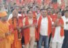 अमरापुर स्थान में एकादशी पर सामूहिक हनुमान चालीसा पाठ Mass recitation of Hanuman Chalisa on Ekadashi at Amrapur Sthan.