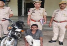 दौ सौ से ज्यादा सीसीटीवी फुटेज खंगाल वाहन चोर को दबोचा