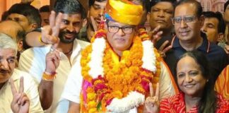 नगर निगम जयपुर के महापौर पद पर सुनील कोठारी निर्वाचित