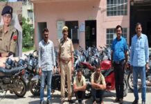 अंतरराज्यीय वाहन चोर गिरोह के दो शातिर गिरफ्तार Two cunning members of an interstate vehicle-lifting gang arrested.