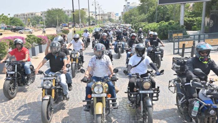 Bike rally taken out from IIIM to City Park Bike rally taken out from IIIM to City Park