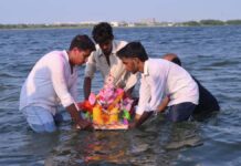 गणपति बप्पा मोरया… ‘अगले बरस तू जल्दी आ’ के नारों से गूंजा जयपुर Jaipur echoed with chants of "Ganpati Bappa Morya" and "Come back soon next year."
