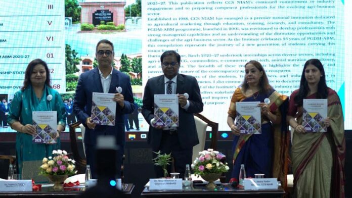 Chaudhary Charan Singh National Institute of Agricultural Marketing completes 25 years of PGDM-ABM programme Chaudhary Charan Singh National Institute of Agricultural Marketing completes 25 years of PGDM-ABM programme