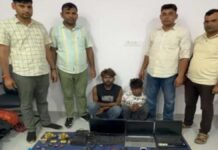 नकबजनी करने वाले दो शातिर चोर गिरफ्तार