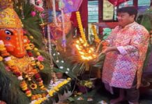 गीता गायत्री गणेश मंदिर में धूमधाम से मनी गणेश चतुर्थी