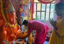 गीता गायत्री गणेश मंदिर में पांच दिवसीय गणेश महोत्सव शुरू