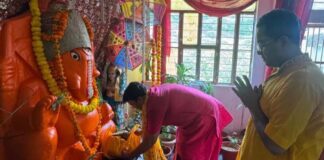 गीता गायत्री गणेश मंदिर में पांच दिवसीय गणेश महोत्सव शुरू