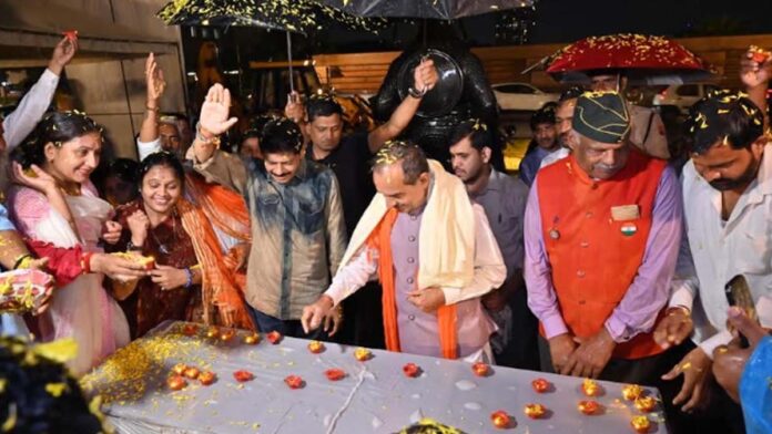 'Lamps of blessings' lit in Jaipur on Prime Minister Modi's birthday. 'Lamps of blessings' lit in Jaipur on Prime Minister Modi's birthday.