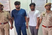 होटल में तोड़फोड़, लूट और धमकी के मामले में 10 माह से फरार दो इनामी बदमाश गिरफ्तार Two wanted criminals with cash rewards on their heads arrested after 10 months on the run.