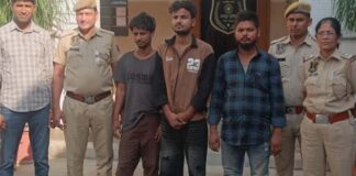 हाईटेक मोबाइल स्नैचर गिरोह के तीन बदमाश चढ़े पुलिस के हत्थे