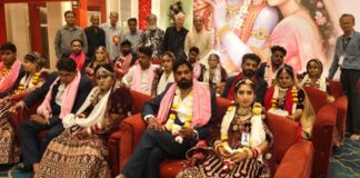 बन बधड़ी पर 9 जोड़े परिणय सूत्र में बंधे