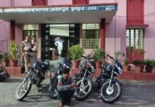 मौज-मस्ती और नशे का शौक पूरा करने के लिए दुपहिया वाहन चुराने वाला गिरफ्तार