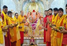 नहर के गणेशजी मंदिर में भक्ति भाव से मनाई ऋषि पंचमी Rishi Panchami was celebrated with devotion at the Nahar Ganeshji Temple.