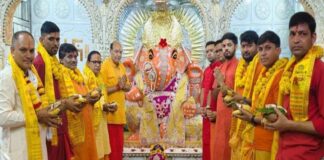 नहर के गणेशजी मंदिर में भक्ति भाव से मनाई ऋषि पंचमी Rishi Panchami was celebrated with devotion at the Nahar Ganeshji Temple.