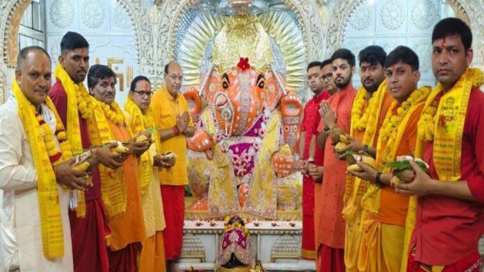 Rishi Panchami was celebrated with devotion at the Nahar Ganeshji Temple. Rishi Panchami was celebrated with devotion at the Nahar Ganeshji Temple.
