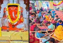 गणेशोत्सव में सजा बंगाली बाबा का दरबार: 2500 किलो लड्डुओं की प्रसादी