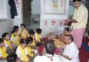 जलेश्वर महादेव मंदिर में 251 कन्याओं का पूजन Worship of 251 young girls at Jaleshwar Mahadev Temple