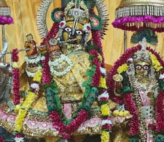 भागवत कथा : माखन चोरी और कालिया नाग दमन की कथा सुन भाव-विभोर हुए श्रद्धालु Special celebration at Govind Dev Ji Temple on the 19th.