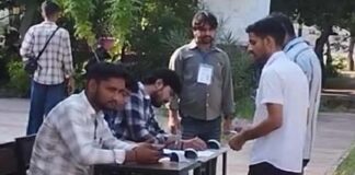 एसआई भर्ती-2021 की पुनः परीक्षा में सख्ती: जयपुर में 187 केंद्रों पर जांच के बाद प्रवेश Strict measures during the SI Recruitment-2021 re-examination