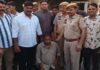 खाटूश्यामजी भागने से पहले पकड़ा गया करधनी हत्याकांड का इनामी आरोपी राहुल झा Rahul Jha, the accused in the Kardhani murder case who carries a reward on his head.