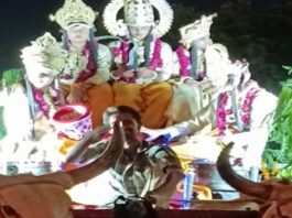 150 वर्ष पुराने लाल शीशम के रथ पर निकली ‘भरत मिलाप परिक्रमा’