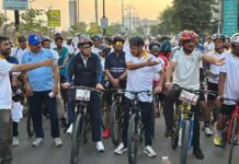 विश्व हृदय दिवस : 12 किमी साइकिल चलाकर डीजीपी ने दिया स्वस्थ हृदय का संदेश