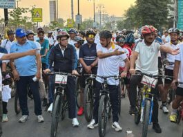 विश्व हृदय दिवस : 12 किमी साइकिल चलाकर डीजीपी ने दिया स्वस्थ हृदय का संदेश