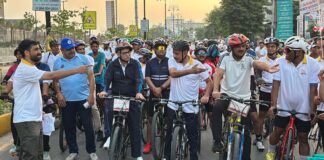 विश्व हृदय दिवस : 12 किमी साइकिल चलाकर डीजीपी ने दिया स्वस्थ हृदय का संदेश