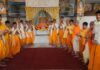 खोले के हनुमानजी मंदिर में ऋषि पंचमी पर 21 बटुकों का यज्ञोपवीत व विद्यारंभ संस्कार 'Vidyarambha Sanskar' for 21 young boys at Khole Ke Hanumanji Temple on Rishi Panchami.