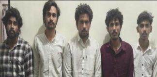 विदेश में नौकरी का लालच देकर लूटने वाला गिरोह के पांच आरोपी गिरफ्तार
