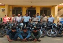 अंतरराज्यीय बाइक चोर गिरोह का पर्दाफाश: पुलिस ने तीन वाहन चोरों को धर-दबोचा
