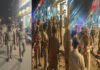 पंचायत चुनाव और नवरात्र को लेकर जयपुर दक्षिण पुलिस का फ्लैग मार्च