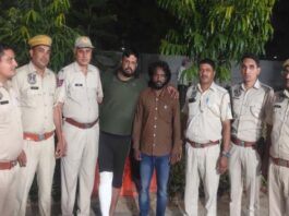 10 हजार का इनामी गैंगस्टर हिमांशु जांगिड़ साथी सहित गिरफ्तार
