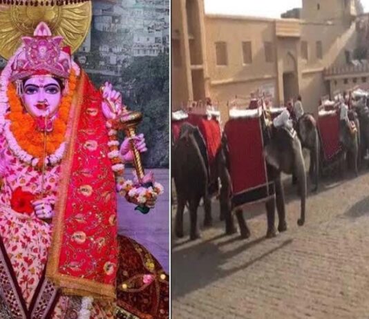शारदीय नवरात्रि: आमेर शिला माता के दरबार में 11 अक्टूबर को घट स्थापना Sharadiya Navratri: Ghat Sthapana at the Amer Shila Mata temple on October 11.