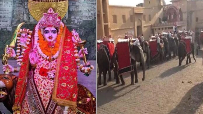 Sharadiya Navratri: Ghat Sthapana at the Amer Shila Mata temple on October 11. Sharadiya Navratri: Ghat Sthapana at the Amer Shila Mata temple on October 11.