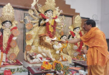 दुर्गाबाड़ी में महासप्तमी पर विधि-विधान से हुई मां दुर्गा की पूजा