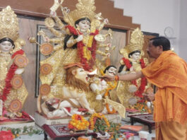 दुर्गाबाड़ी में महासप्तमी पर विधि-विधान से हुई मां दुर्गा की पूजा